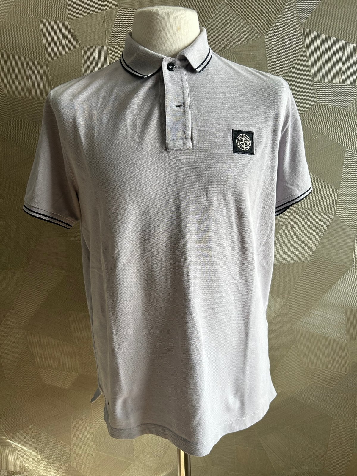 Stone Island Slim Fit Polo - Grijs - Maat XXL, Ophalen of Verzenden, Zo goed als nieuw, Overige maten, Grijs