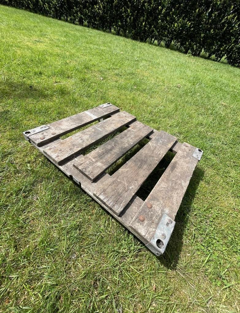houten palletkar trolley transportkar hondje of bijzettafel, Ophalen of Verzenden, Gebruikt