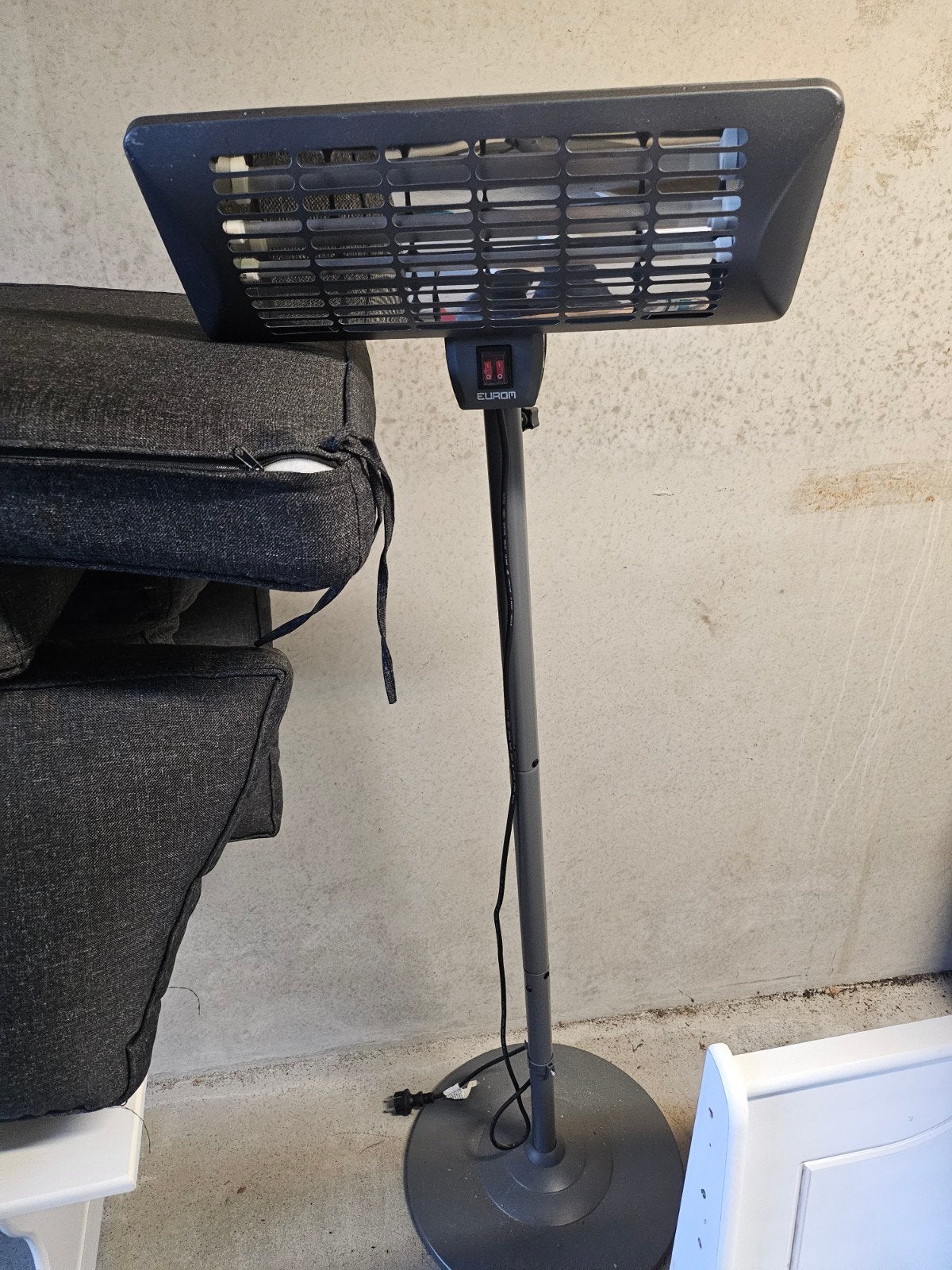 Eurom Q-time 2000S elektrische terrasverwarmer, Huis en Inrichting, Kachels, Ophalen, Overige soorten, Elektrisch, Zo goed als nieuw