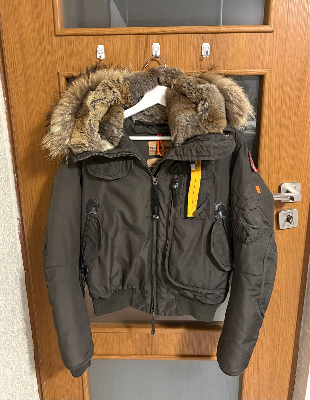 Parajumpers Gobi bomber met bontkraag, Ophalen of Verzenden, Zo goed als nieuw, Maat 36 (S), Groen