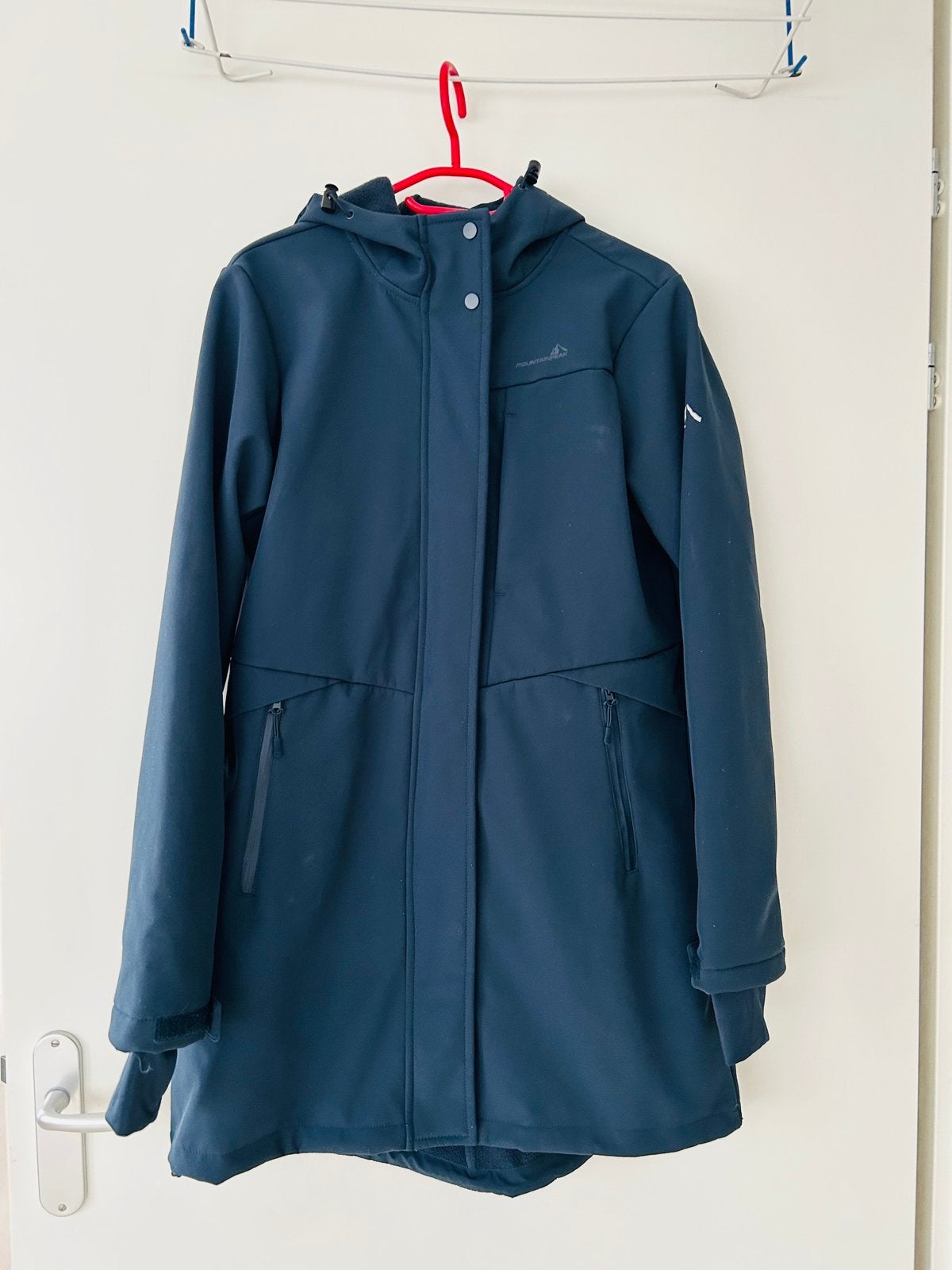 Donkerblauwe softshell parka L, Verzenden, Nieuw, Maat 42/44 (L), Blauw