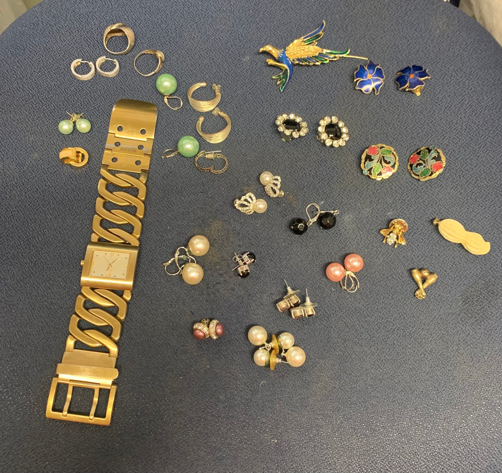 Sieraden diverse oorbellen horloge ringen zilver enz, Sieraden, Tassen en Uiterlijk, Antieke sieraden, Ophalen of Verzenden