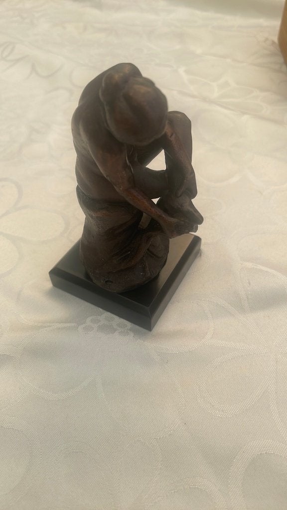 bronzen beeldje atlas, Antiek en Kunst, Ophalen of Verzenden, Brons