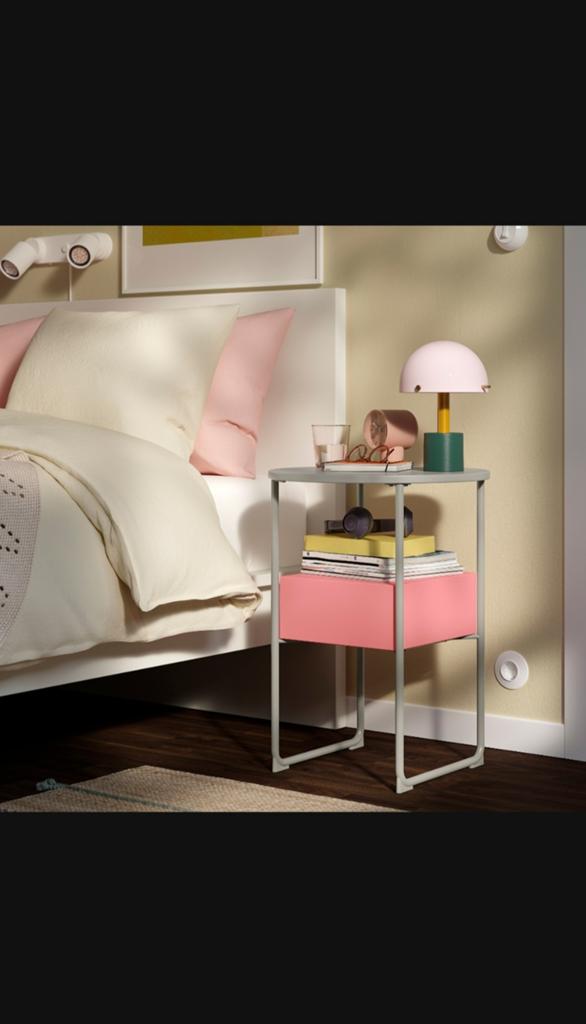 Nachtkastje BLANKHALLAN van Ikea, NIEUW! 35e, Huis en Inrichting, Tafels | Bijzettafels, Ophalen, Minder dan 55 cm, Rond, Nieuw