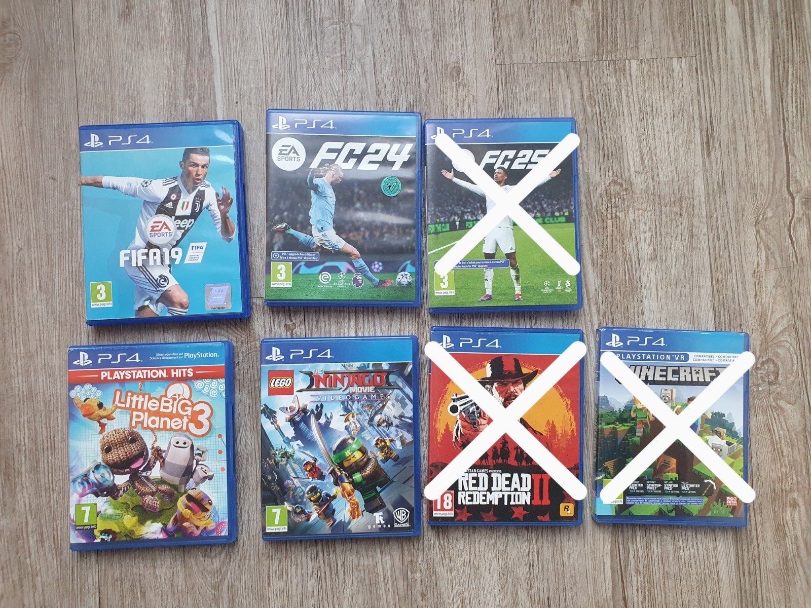 PS4 games - Diverse titels zoals FIFA, Minecraft en Red Dead, Spelcomputers en Games, Games | Sony PlayStation 4, Gebruikt, Sport