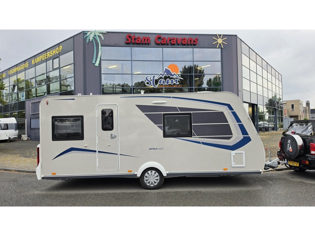 Caravelair Artica 520 Nieuwstaat, Kachel, Rondzit, Overige typen, 5 tot 6 meter