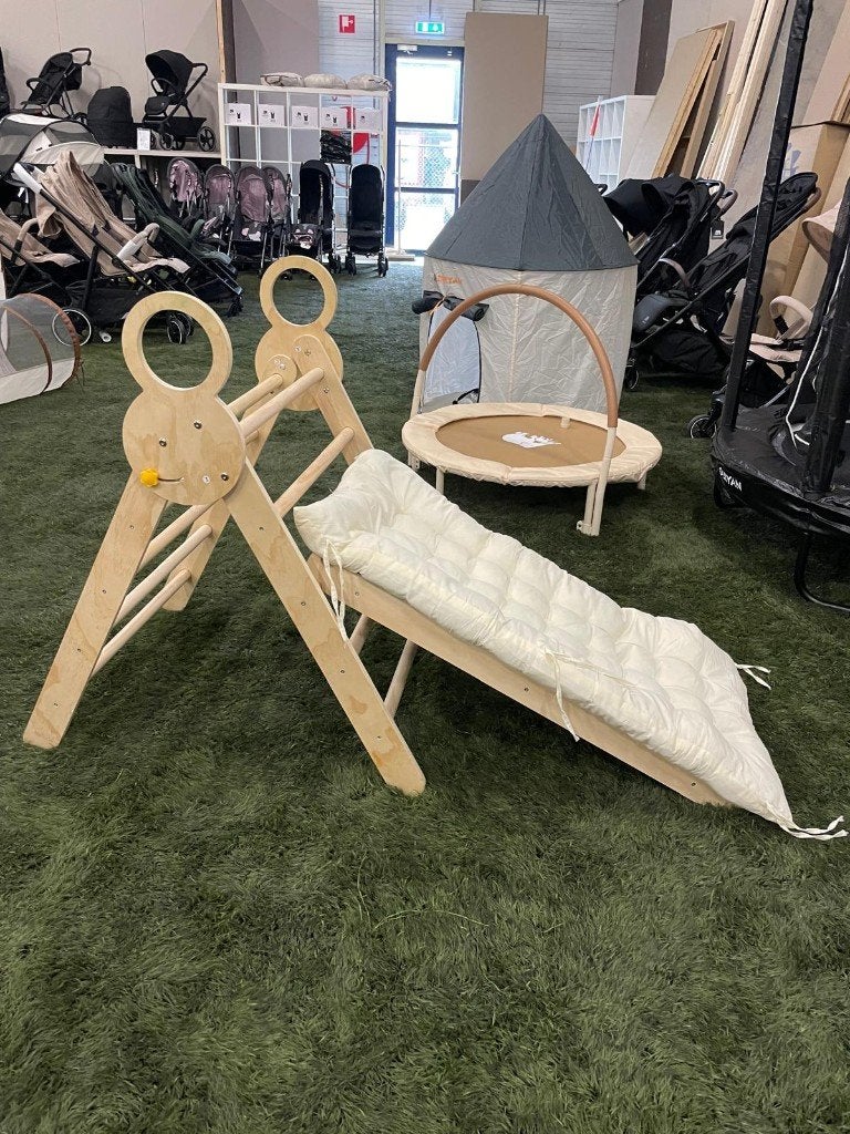 Deryan Luxe XXL Klimrek - Driehoek, Klimboog en Glijbaan, Kinderen en Baby's, Speelgoed | Houten speelgoed, Marithaime 8, Ophalen of Verzenden