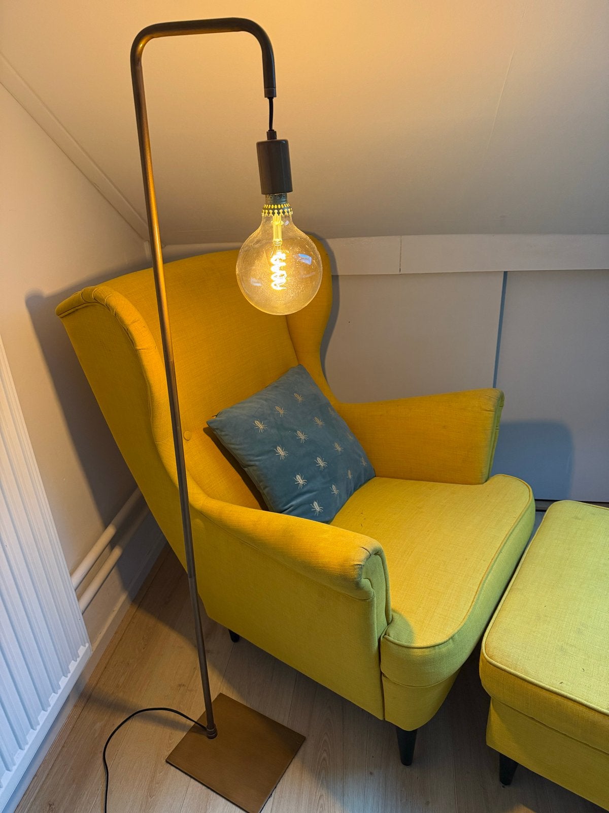 Goudkleurige staande lamp van KARWEI, Ophalen, Zo goed als nieuw, Metaal, 150 tot 200 cm