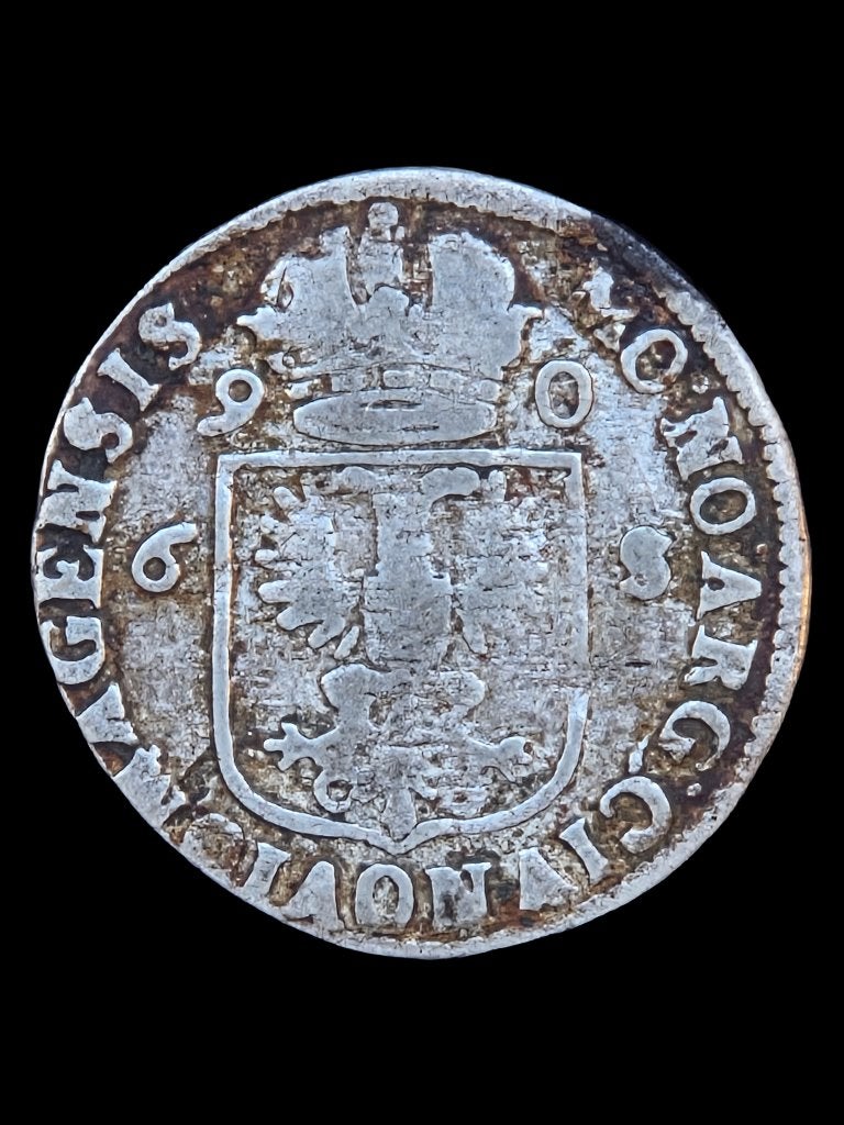 Rijderschelling Nijmegen 1690, Postzegels en Munten, Munten | Nederland, Vóór koninkrijk, Zilver, Losse munt, Overige waardes