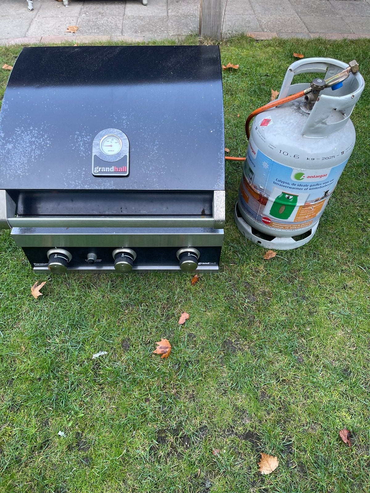 Grandhall gasbarbecue met gasfles