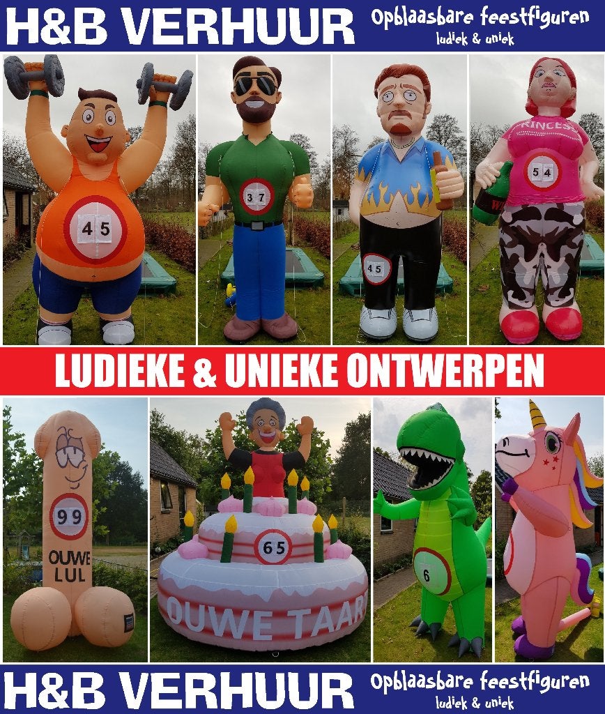 Opblaasbare Abraham/Sarah Pop te Huur veel keuze, Ophalen, Zo goed als nieuw, Abraham of Sarah