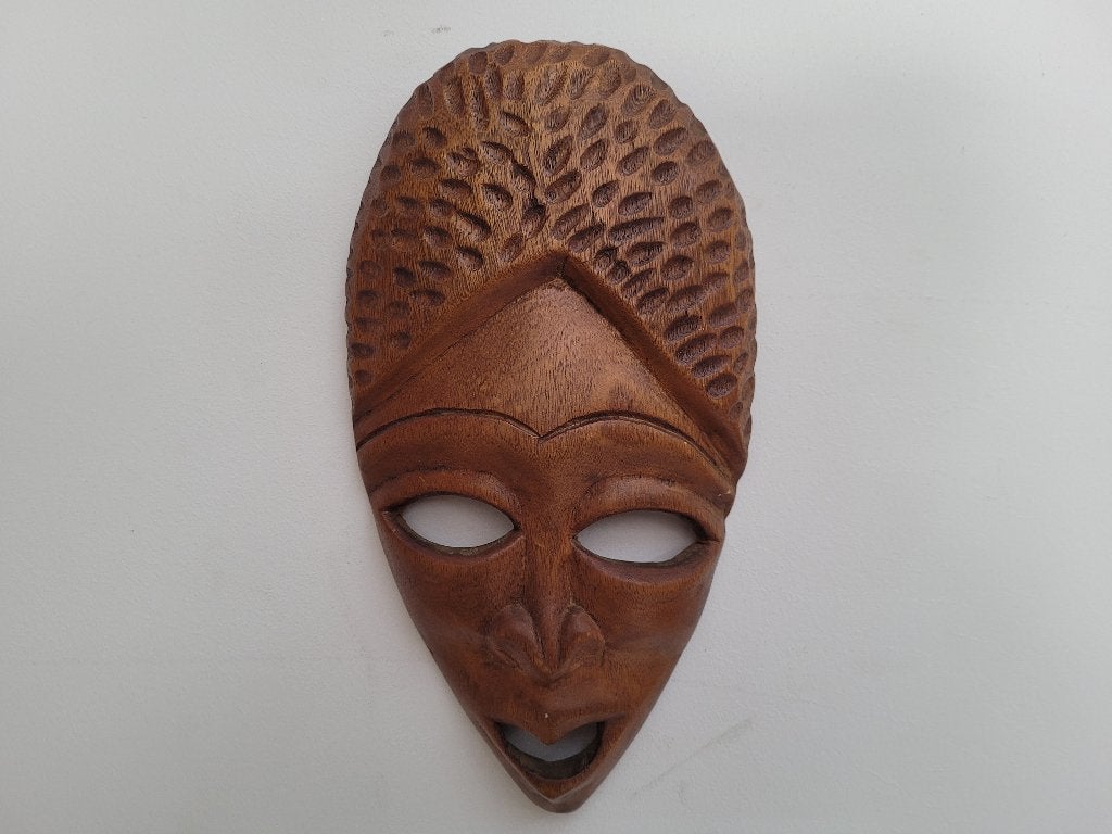 hout snijwerk handgemaakte masker klein, Ophalen, Handgemaakt, Beeld