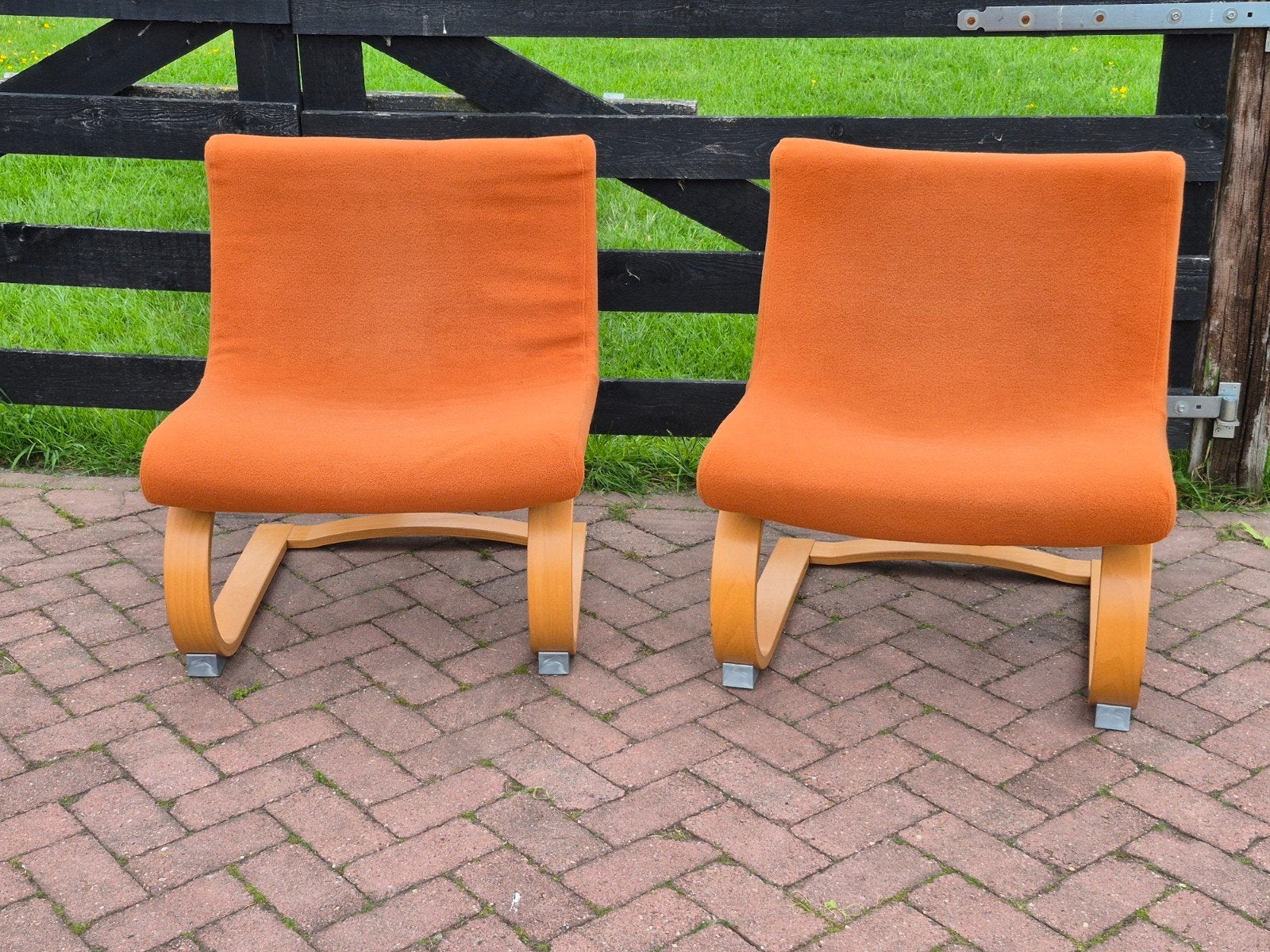 Set van 2 Iconische Klackbo Fauteuils Vintage IKEA Design, Ophalen, Gebruikt, 75 tot 100 cm, Stof
