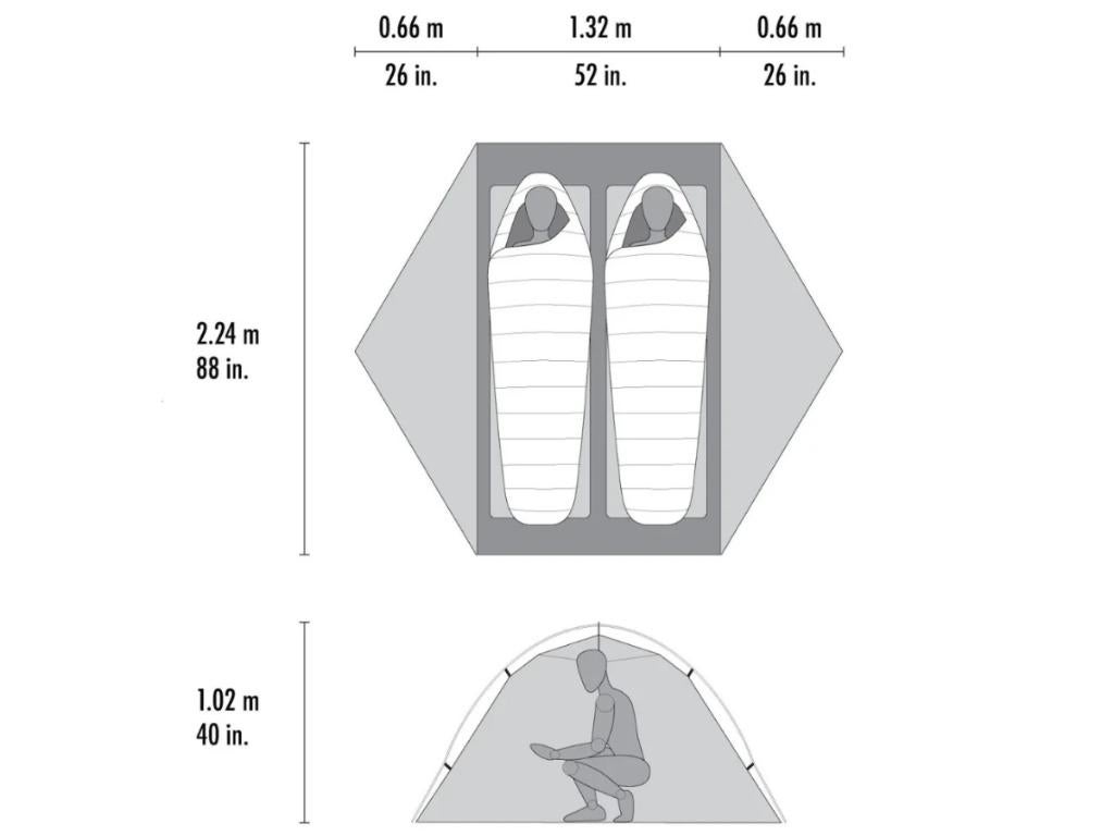 MSR Hubba Hubba Bikepack 2 lichtgewicht trekkerstent nieuw, 4000 1st Ave S, Seattle, WA 98134, USA, Info@msrgear.com, Tot en met 2