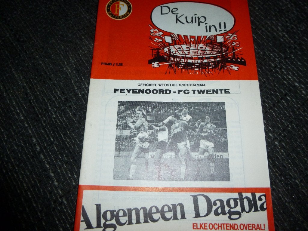 Feyenoord-Twente uit en thuis, Verzenden, Zo goed als nieuw, Feyenoord, Overige typen
