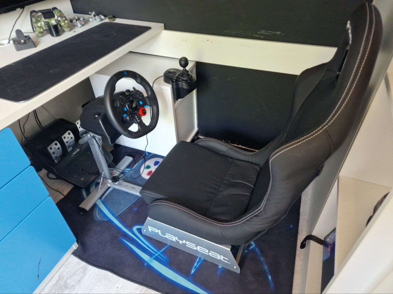 Logitech G29 racestuur pedalen, shifter en Playseat Evolutio, Ophalen, Racestuur, PlayStation, Zo goed als nieuw