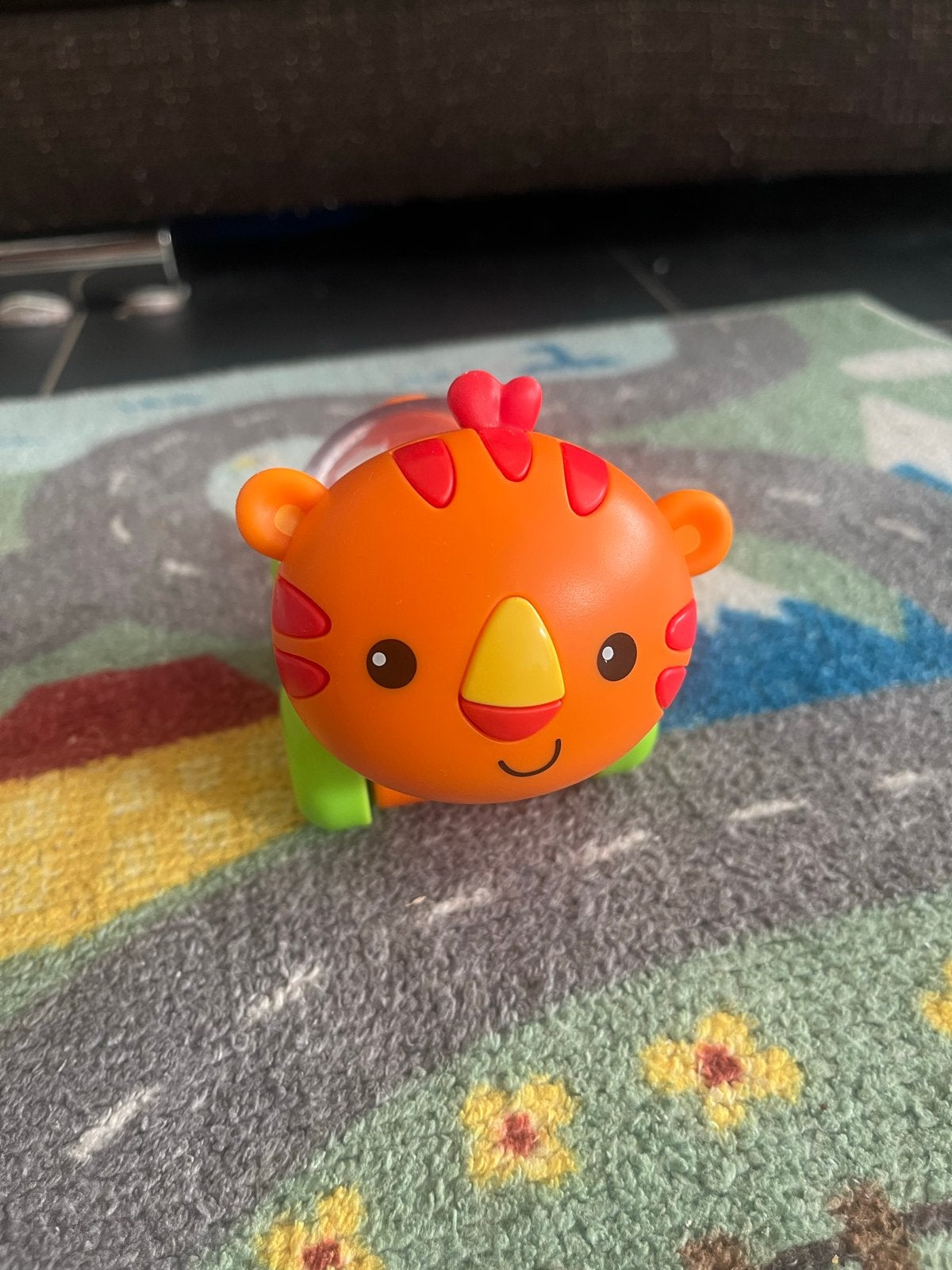 Fisher-Price Tijger Rammelaar met Wieltjes, Ophalen of Verzenden, Zo goed als nieuw, Rammelaar, Met geluid