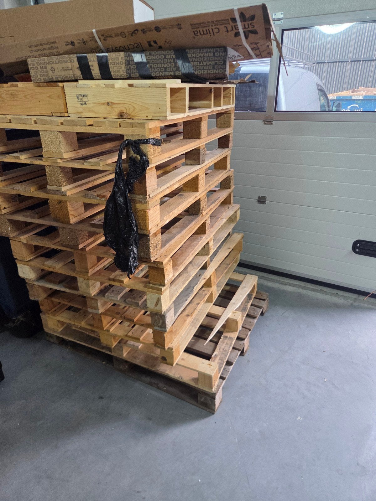 Gebruikte Pallets, Doe-het-zelf en Verbouw, Hout en Planken, Ophalen, Gebruikt, 50 mm of meer, Pallet