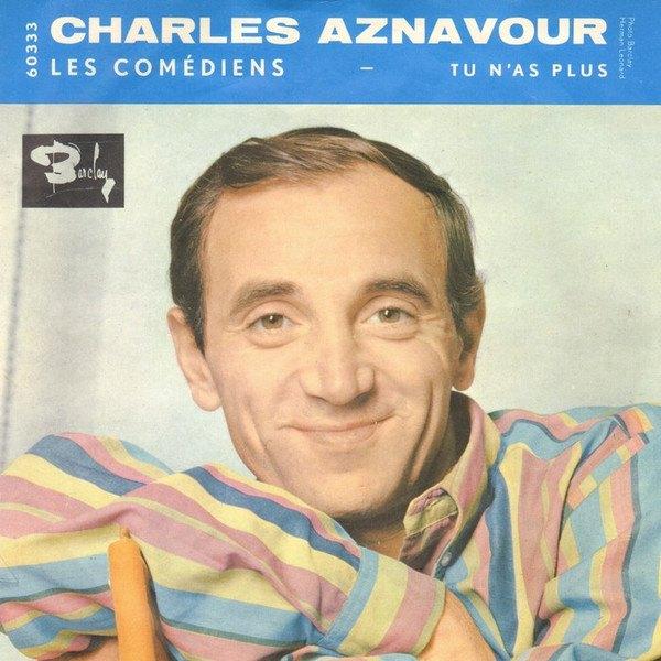 SINGLE EP Charles Aznavour ‎– Les Comédiens E.P., Verzenden, Zo goed als nieuw, Pop