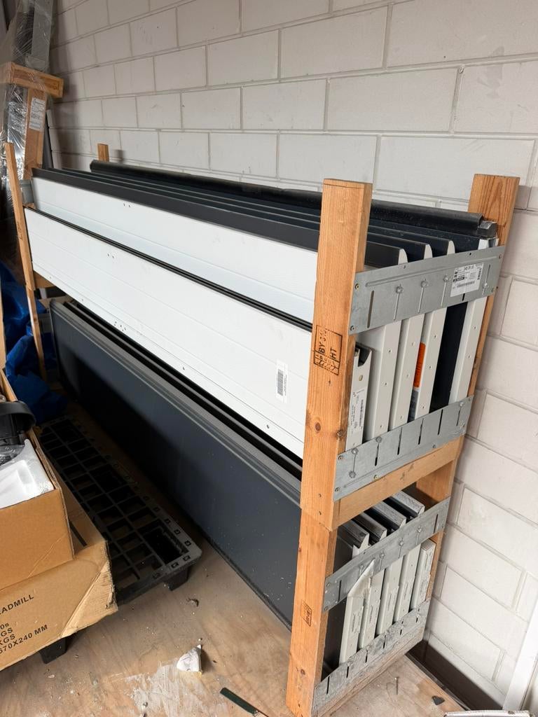 Set alutech garagedeur panelen. Dagmaat b223x221, Ophalen, Zo goed als nieuw, 200 cm of meer