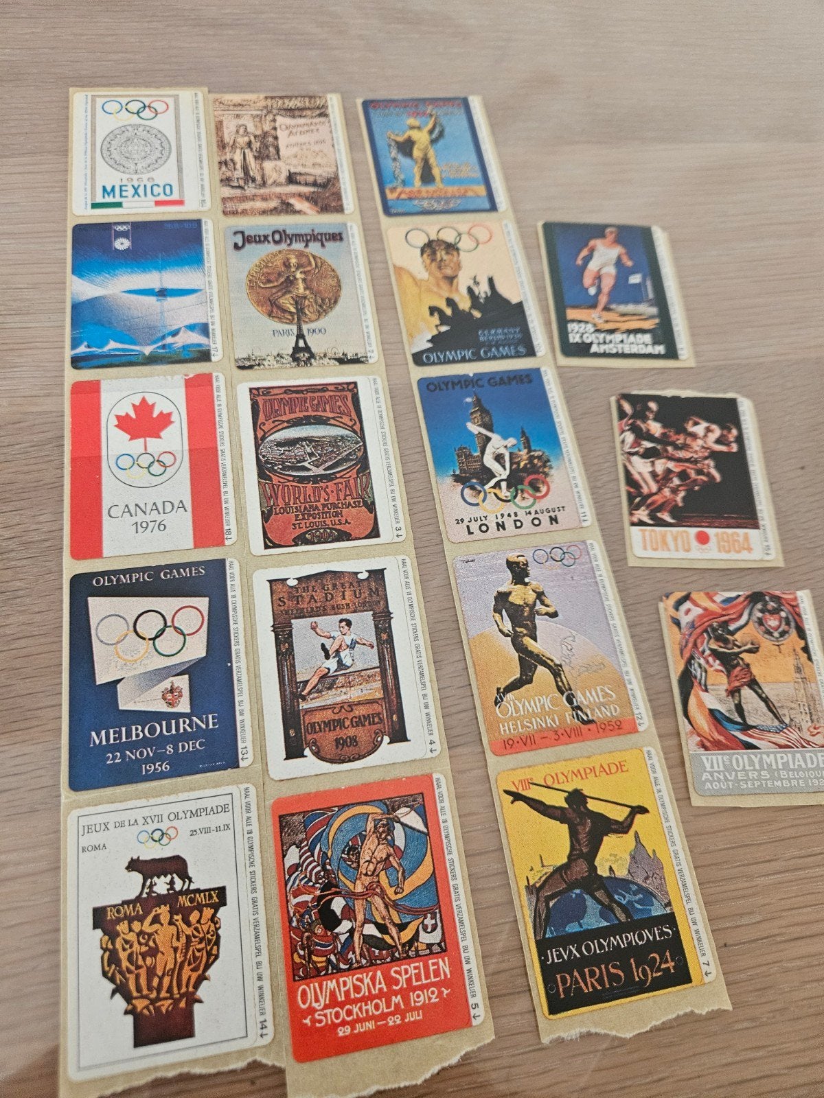 Olympische spelen stickers, Ophalen of Verzenden, Zo goed als nieuw, Sport