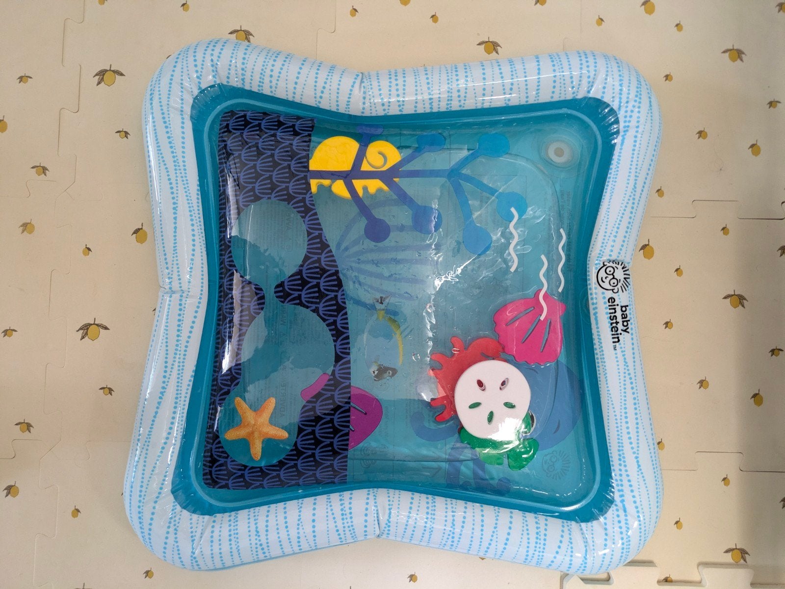 Baby Einstein Tummy Time Waterspeelmat, Kinderen en Baby's, Ophalen of Verzenden, Zo goed als nieuw, Speelkleed