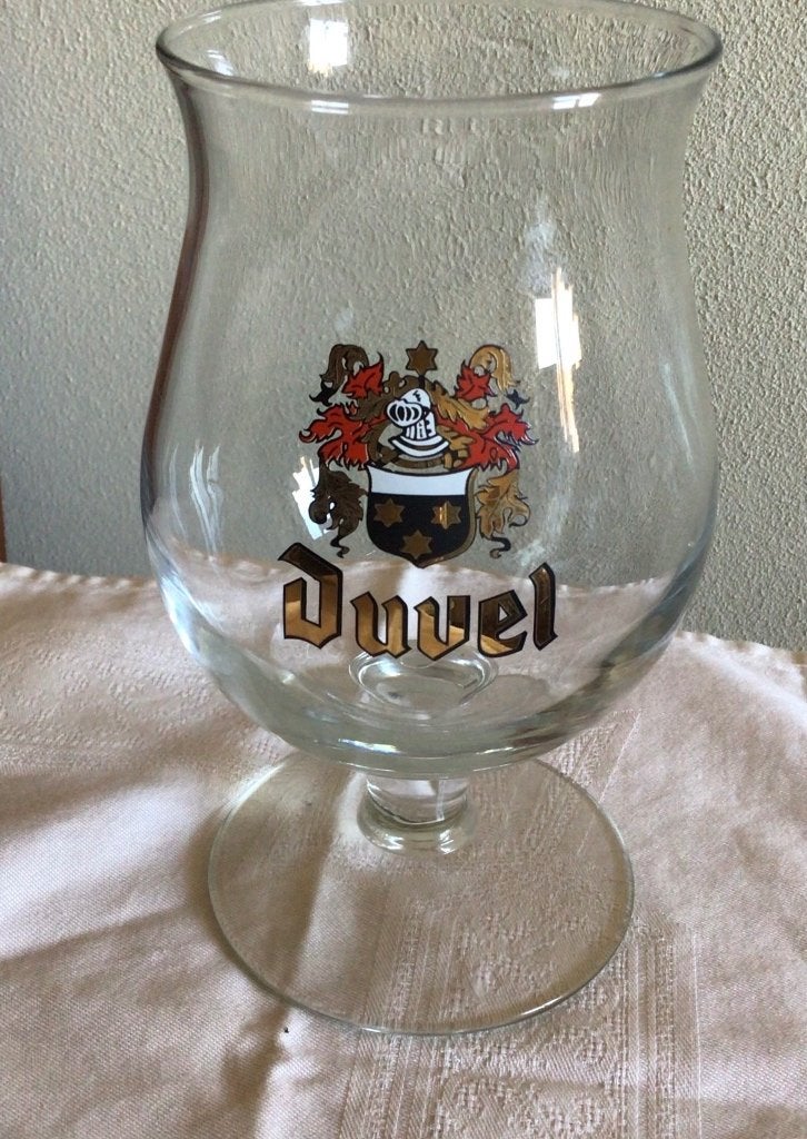 Duvel glas, glazen, 5 verschillende, Verzamelen, Ophalen of Verzenden, Gebruikt, Glas of Glazen, Duvel