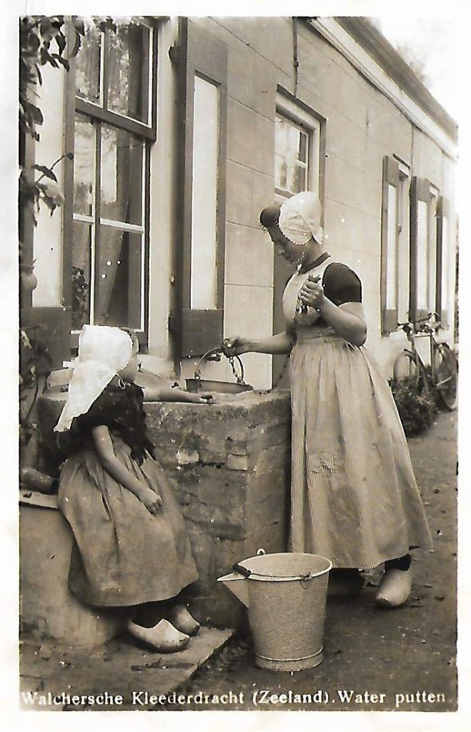 Zeeland- -Walcheren, water putten., Verzenden, 1940 tot 1960, Gelopen, Zeeland