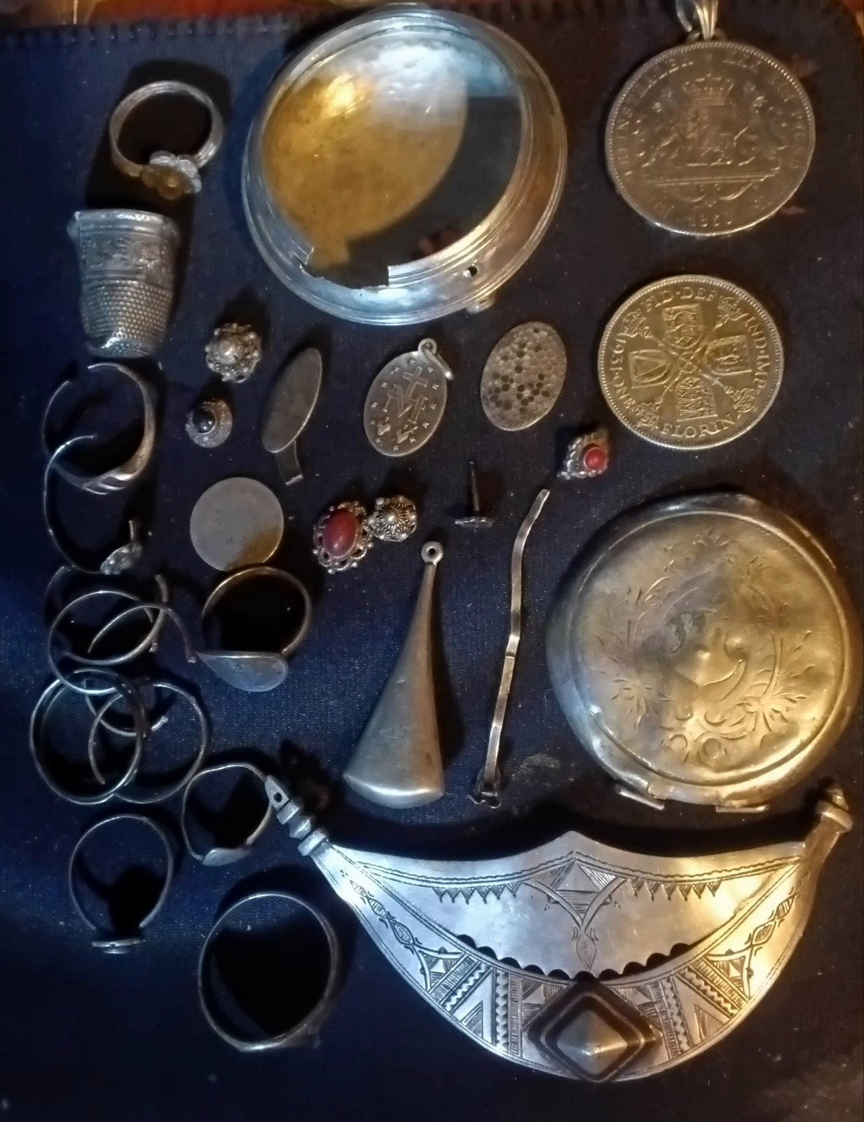 Lot divers zilver: sieraden, fragmenten en meer (110+ gr), Ophalen, Zilver