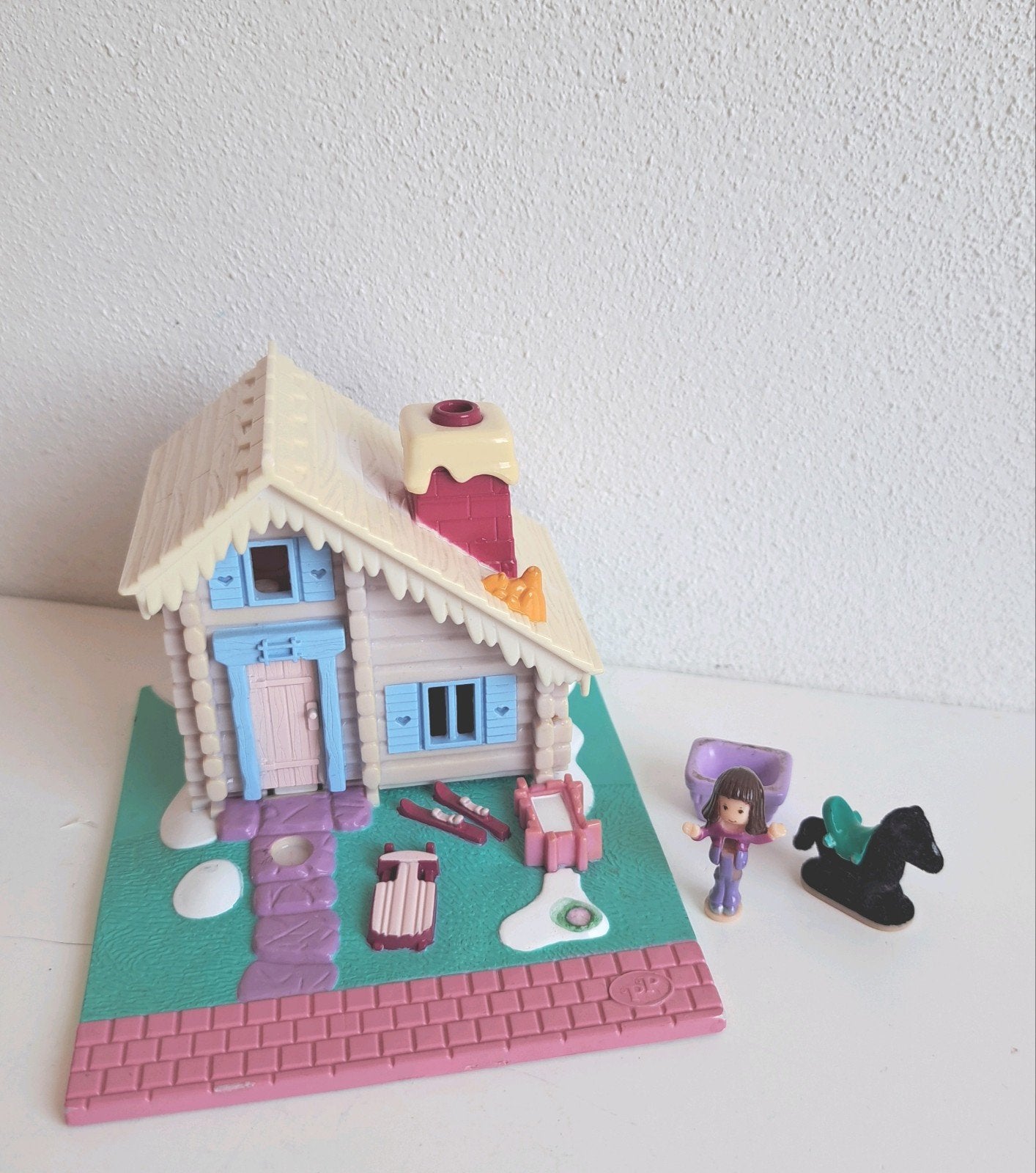 Bluebird Polly pocket ski lodge /pony riding/ magical moving, Ophalen of Verzenden