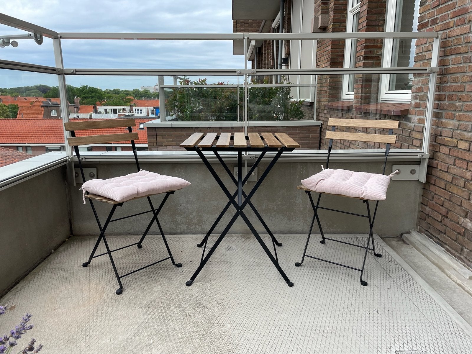 IKEA Balkonset, Tuin en Terras, Gebruikt, Eettafel, Tuinset, Hout