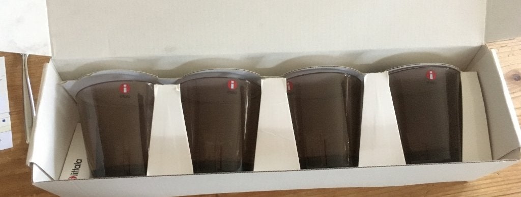 4 iittala glaasjes, Glas of Glazen, Ophalen of Verzenden, Overige stijlen, Glas