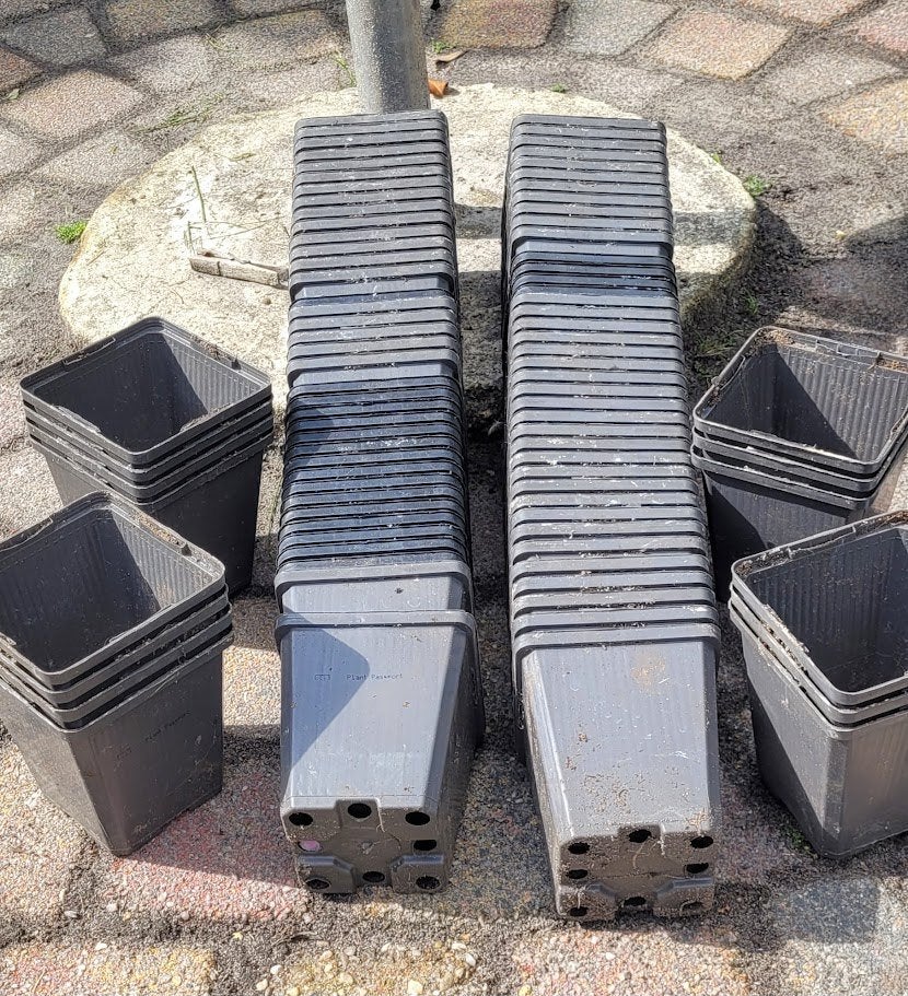 kweekpotten, Ophalen, Kunststof, Gebruikt, Binnen