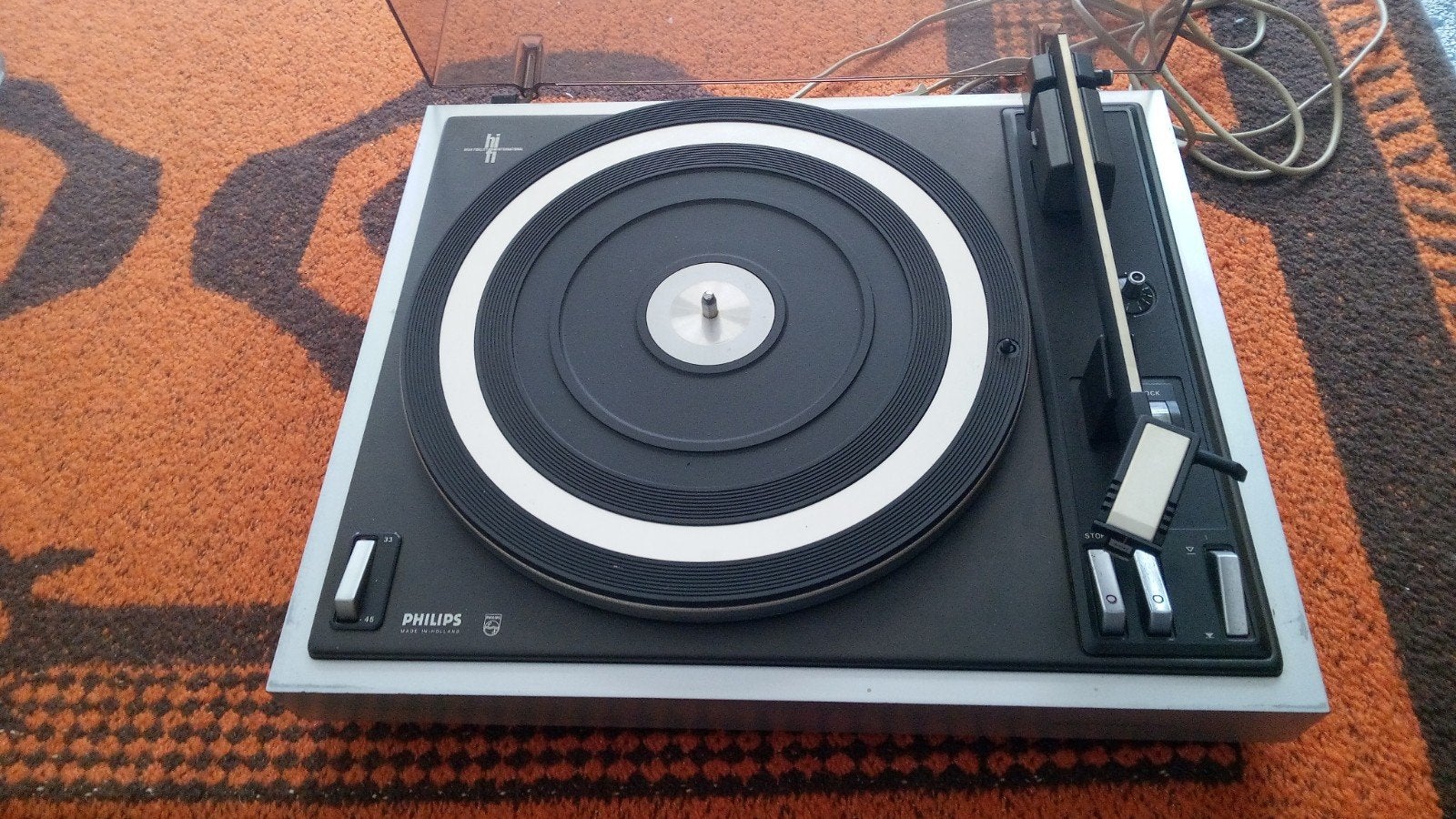 Philips Automatic 418 Synchro Belt-Drive Platenspeler, Audio, Tv en Foto, Platenspelers, Philips, Gebruikt, Automatisch, Ophalen of Verzenden