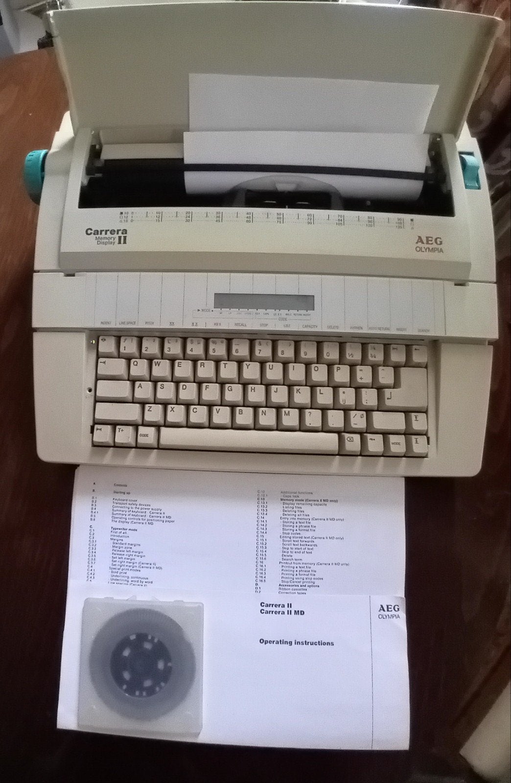Carrera II AEG Olympia Tekstverwerker, Diversen, Ophalen