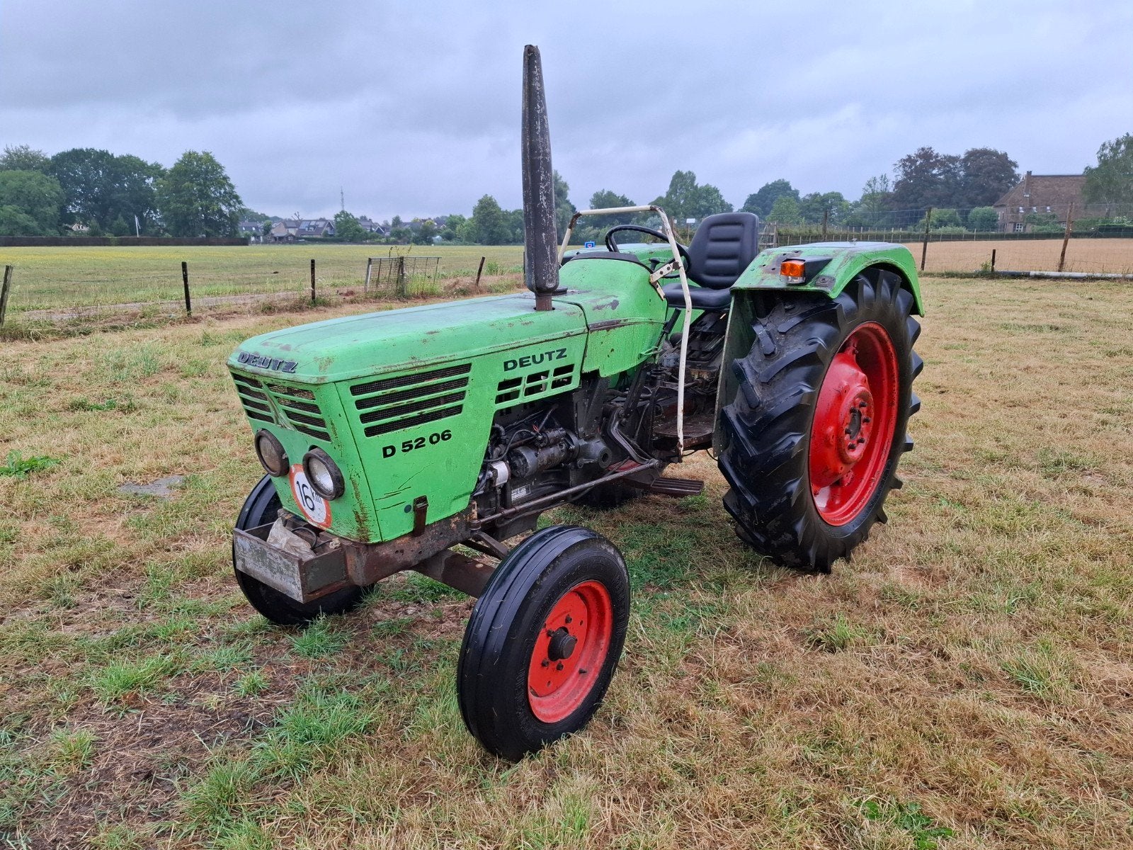 Deutz 5206. Met kenteken. Marge trekker., Ophalen of Verzenden, Gebruikt, Tot 80 Pk, Deutz - Fahr