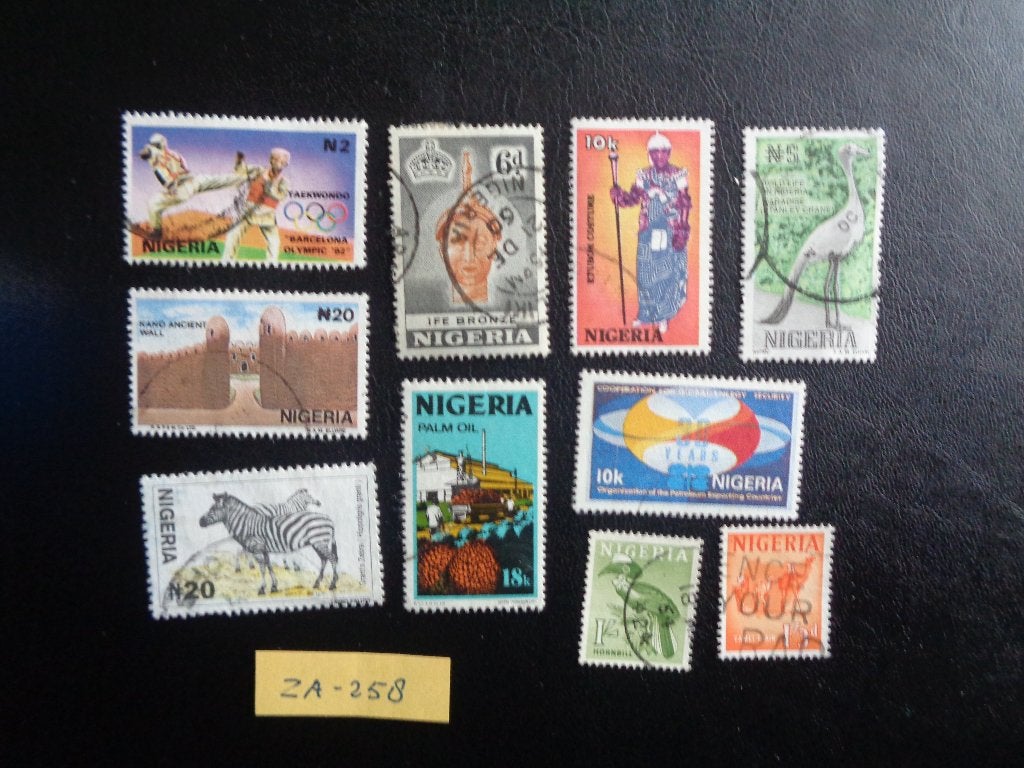 nigeria - diverse (za-258), Ophalen of Verzenden, Nigeria, Gestempeld