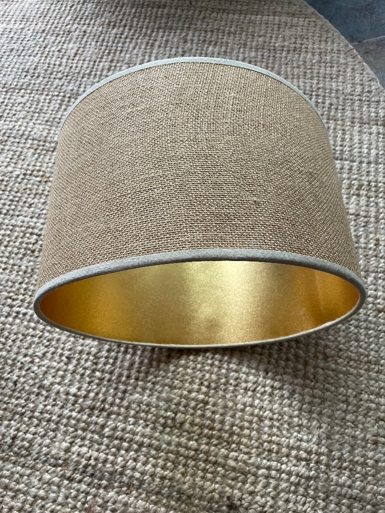 hanglamp goudkleurig 34x21cm, Ophalen of Verzenden