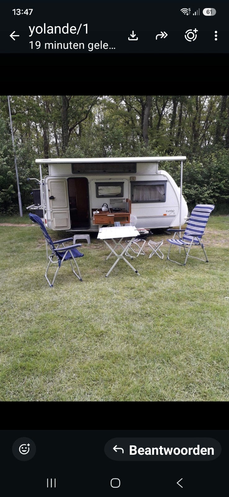 Rapido Club 40 Pop-top Caravan - Compact en Compleet, Caravans en Kamperen, Treinzit, 500 - 750 kg, Luifel, Rapido
