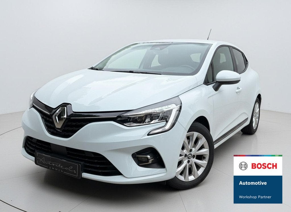 Renault Clio 1.6 E-Tech Hybrid 140 Zen, Auto's, Renault, Stof, Gebruikt, 4 cilinders, Wit
