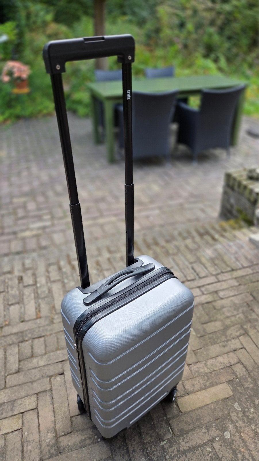 Handige reiskoffer, Ophalen, 40 tot 60 cm, Gebruikt, Grijs