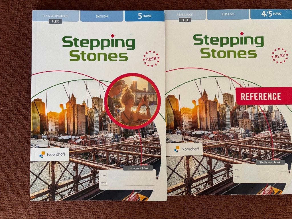 Stepping Stones Engels 5 havo workbook en 4/5 havo reference, Boeken, Engels, Noordhoff, HAVO, Ophalen of Verzenden