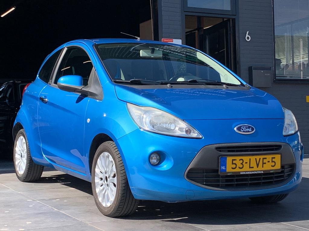 Ford Ka 1.2 Titanium X|Airco|El.Ramen|NAP|AUX|APK, Voorwielaandrijving, Stof, Gebruikt, 4 cilinders