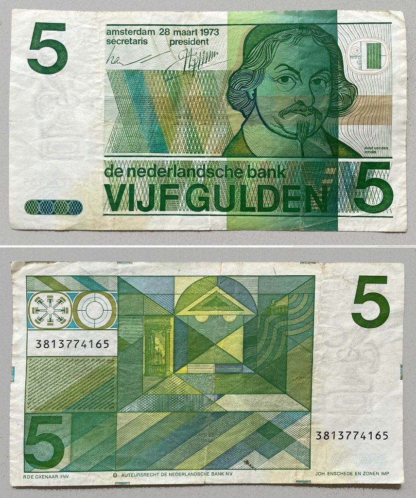 5 gulden biljet, Postzegels en Munten, Bankbiljetten | Nederland, Ophalen of Verzenden, 5 gulden, Los biljet