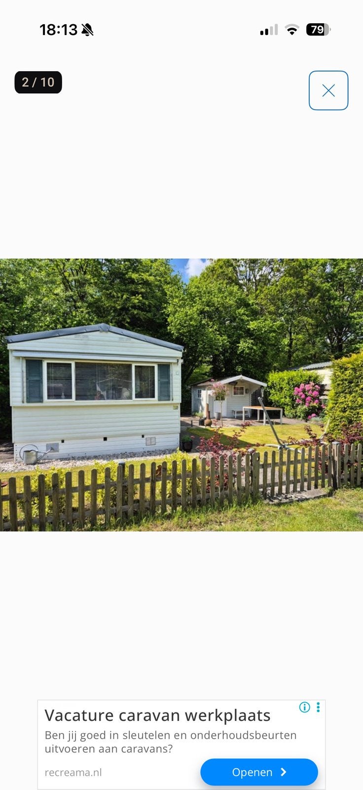 Te koop chalet en/of overname jaarplaats Lunsbergen Borger, Particulier, Overige, Koelkast