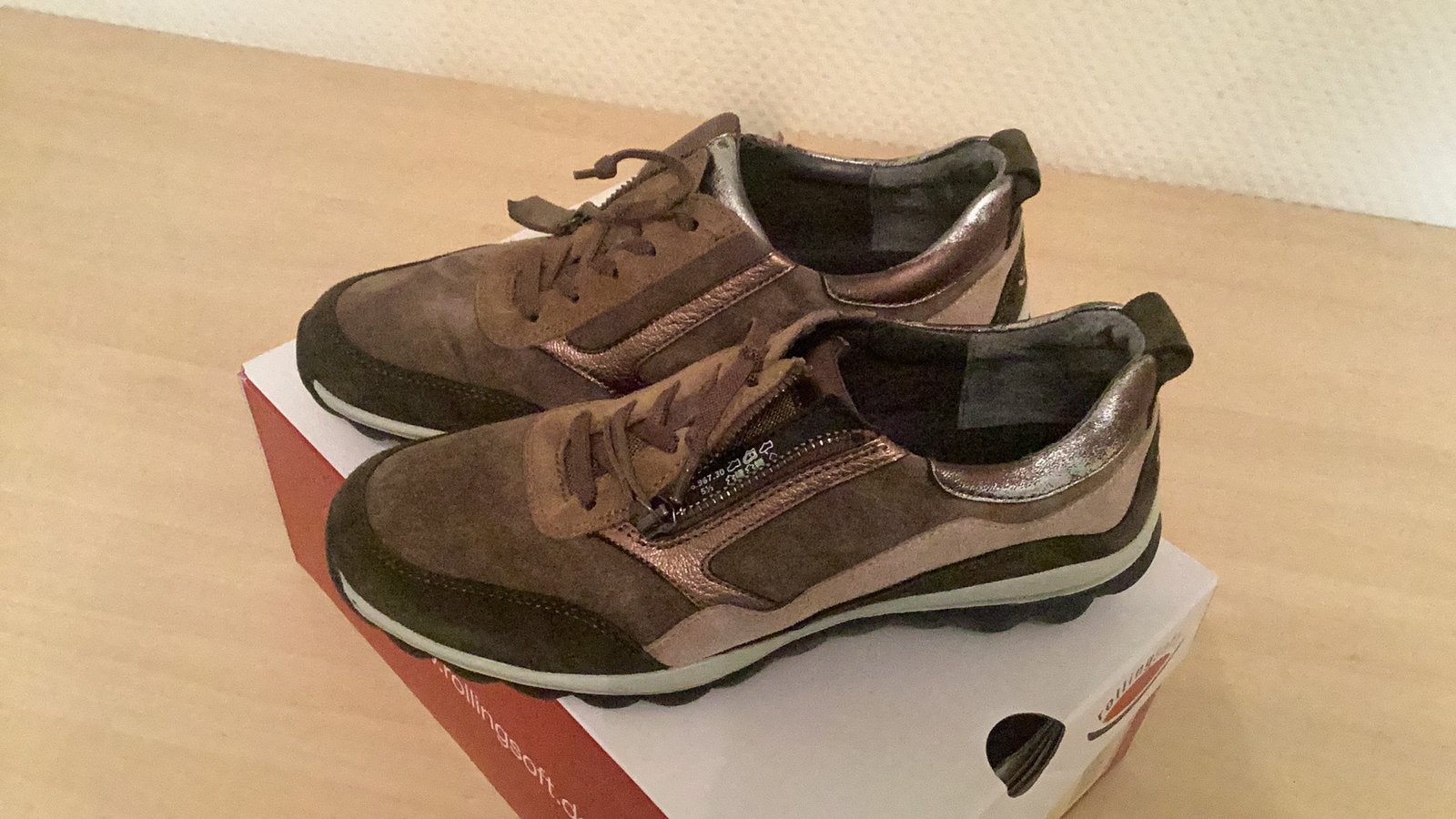 Gabor rollingsoft taupe combi maat 5,5, Ophalen of Verzenden, Gedragen, Bruin