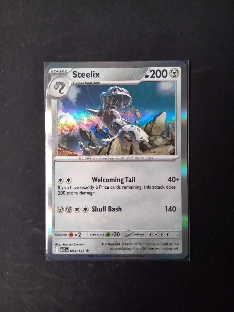3342. Nieuwe Pokemon Kaart holo rare STEELIX HP200 (093/132), Verzenden, Nieuw, Losse kaart, Foil