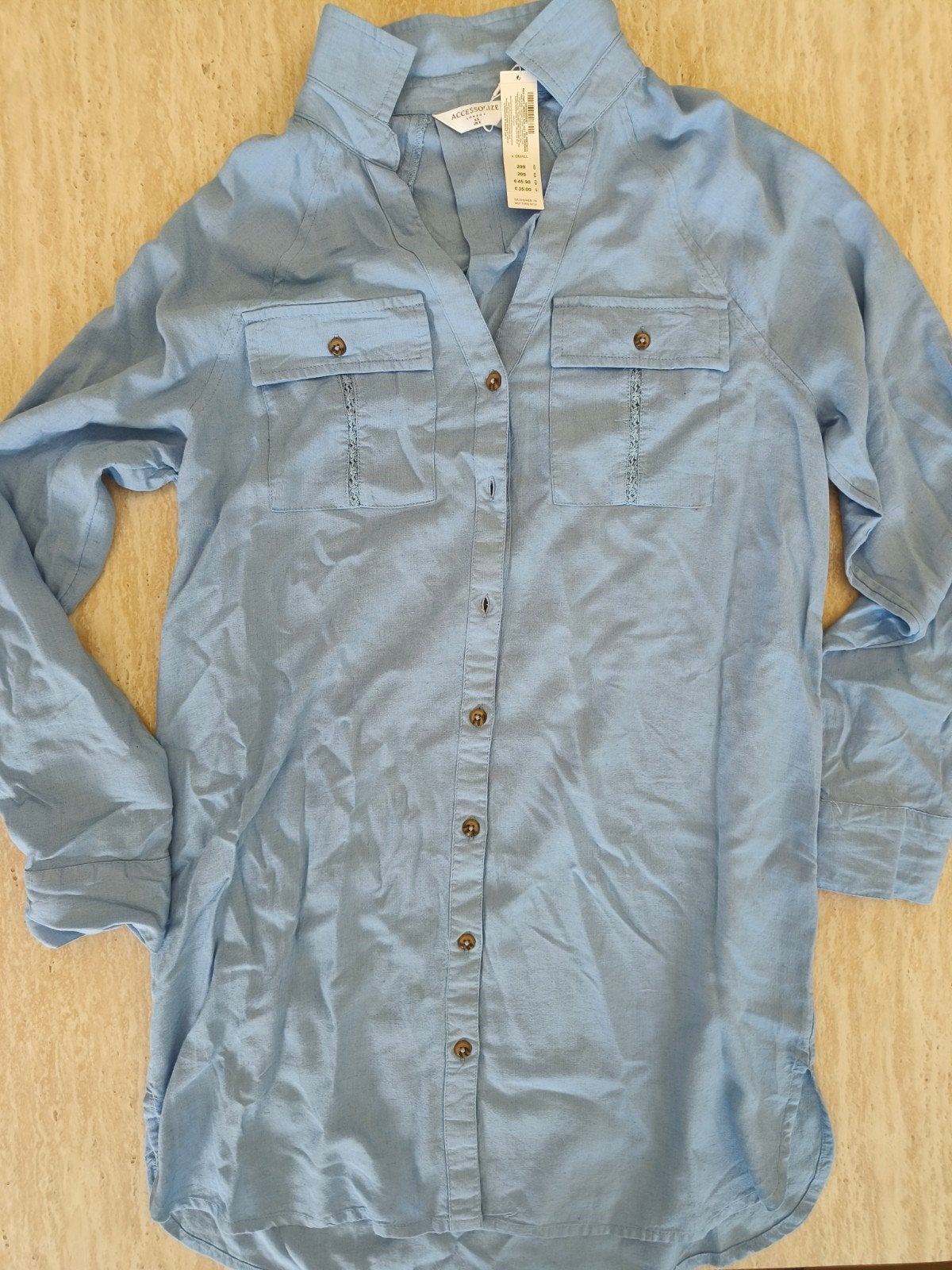Accessorize Lichtblauwe Blouse - Nieuw met kaartjes, Accessorize, Blauw, Nieuw, Ophalen of Verzenden