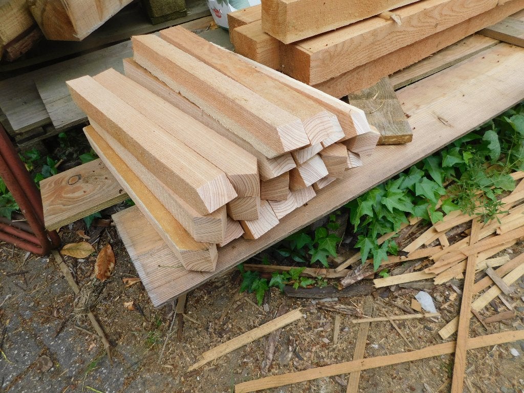 Piketten 5x5cm, Ophalen, 25 tot 50 mm, Overige typen, Nieuw