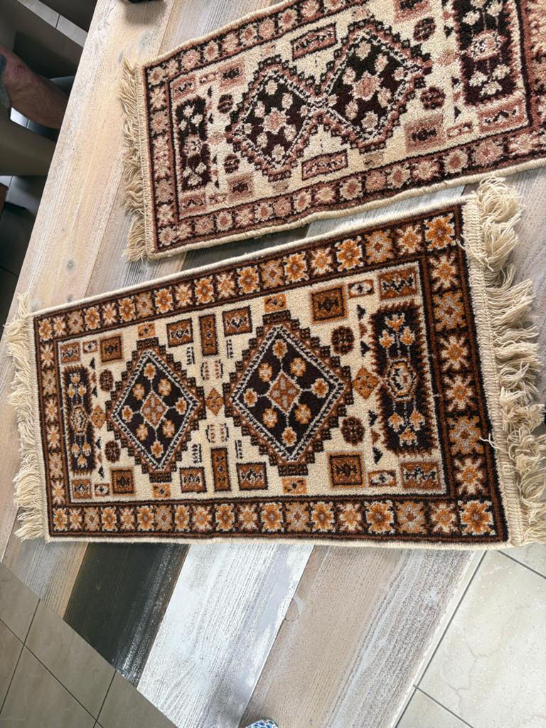 Set van 2 Rembrandt 100% Zuiver Scheerwol Vloerkleden, Minder dan 50 cm, 50 tot 100 cm, Beige, Ophalen of Verzenden